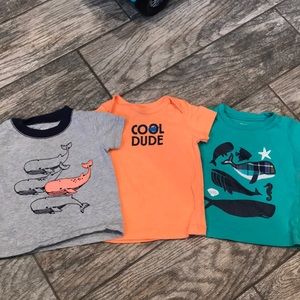 ⛺️Carters shirts size 6-9 months